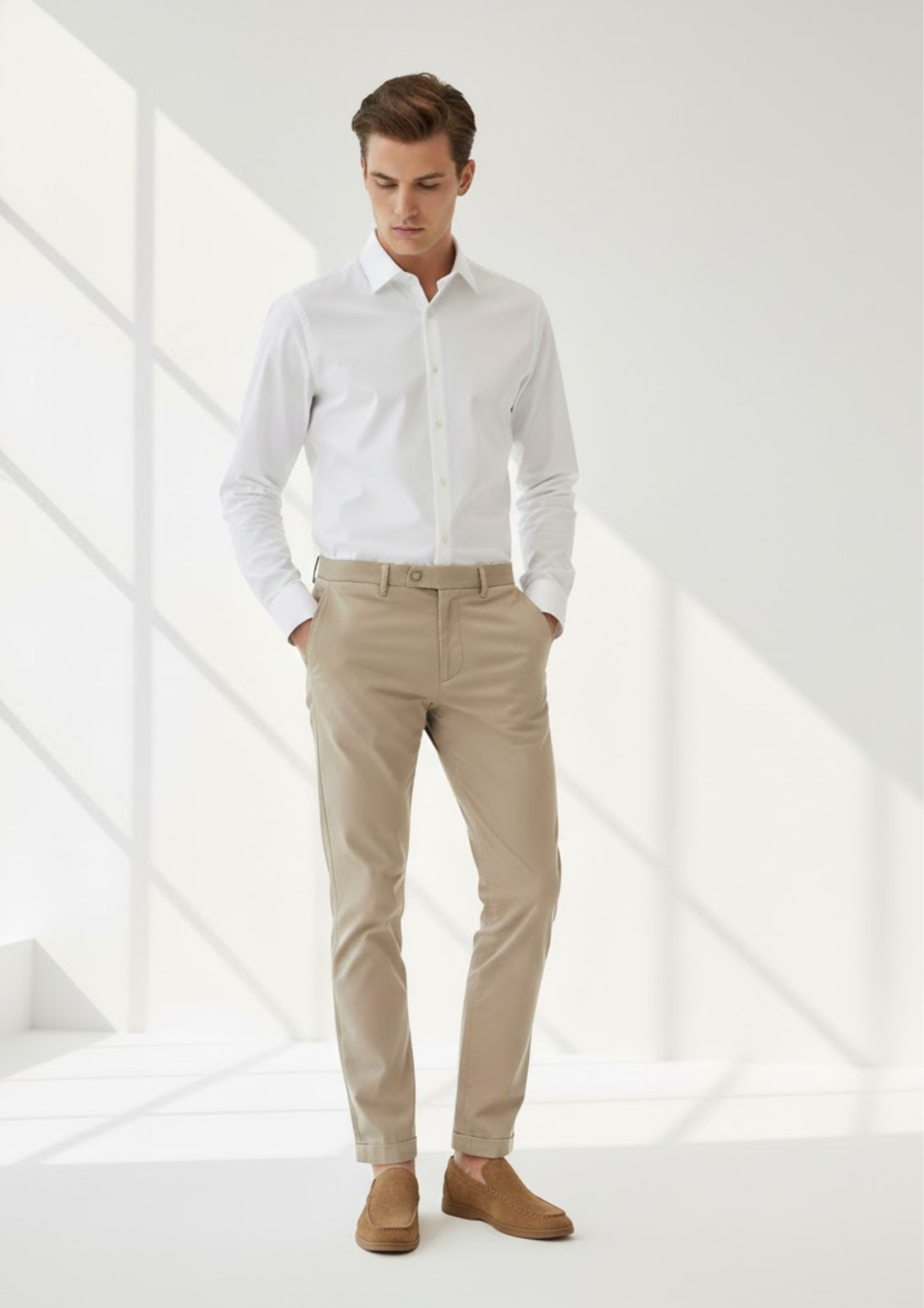 Men’s Classic Suede Loafers – Slip-On Casual Dress Shoes