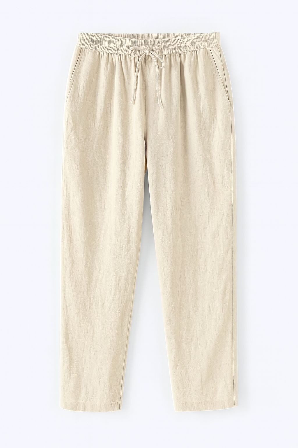 Men’s Lightweight Cotton-Linen Drawstring Pants