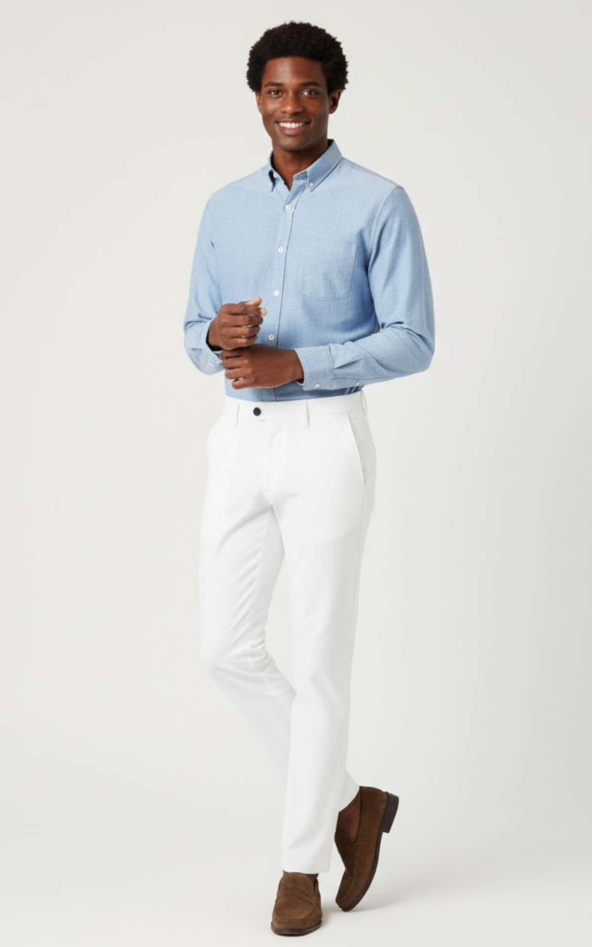 Men’s Slim-Fit Tailored Pants – Classic Stretch