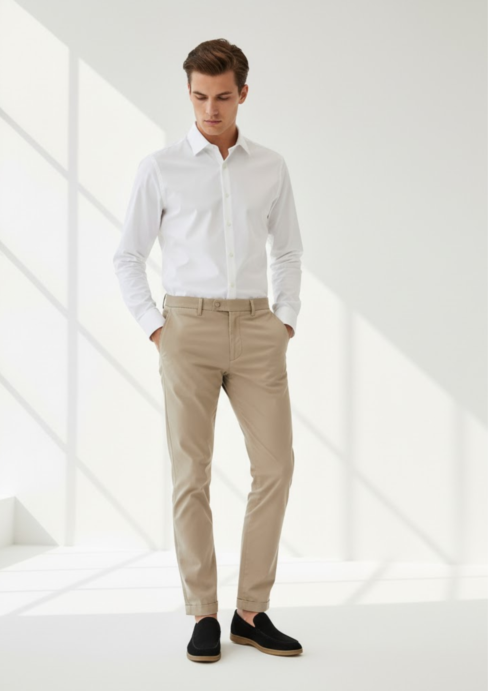 Men’s Classic Suede Loafers – Slip-On Casual Dress Shoes